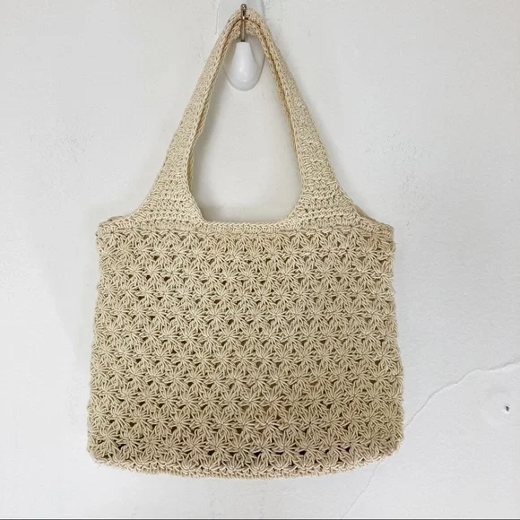 Vintage Cream Crochet Mini Bag - Picture 10 of 12